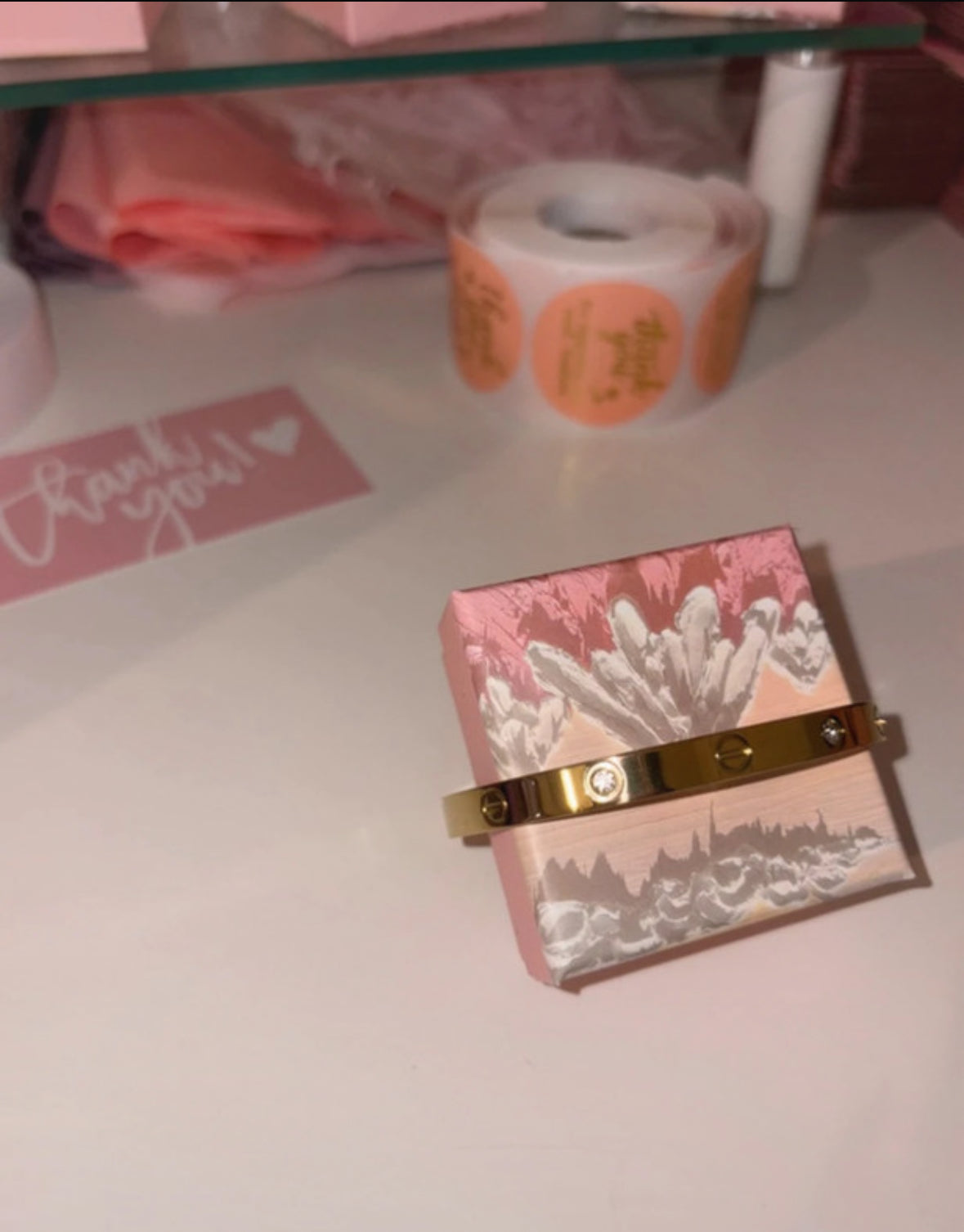 18k gold or silver bangle