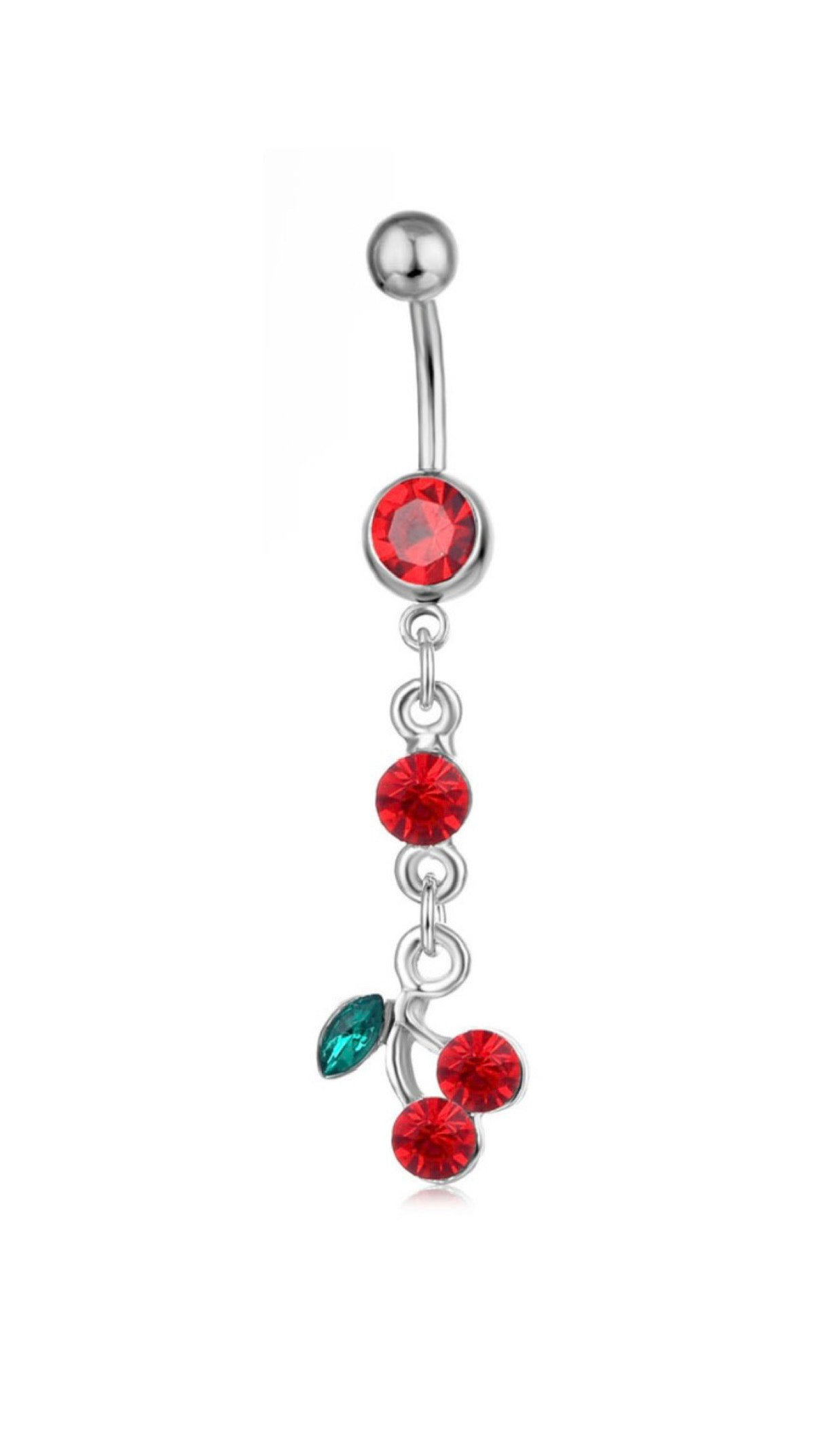 cherry silver piercing