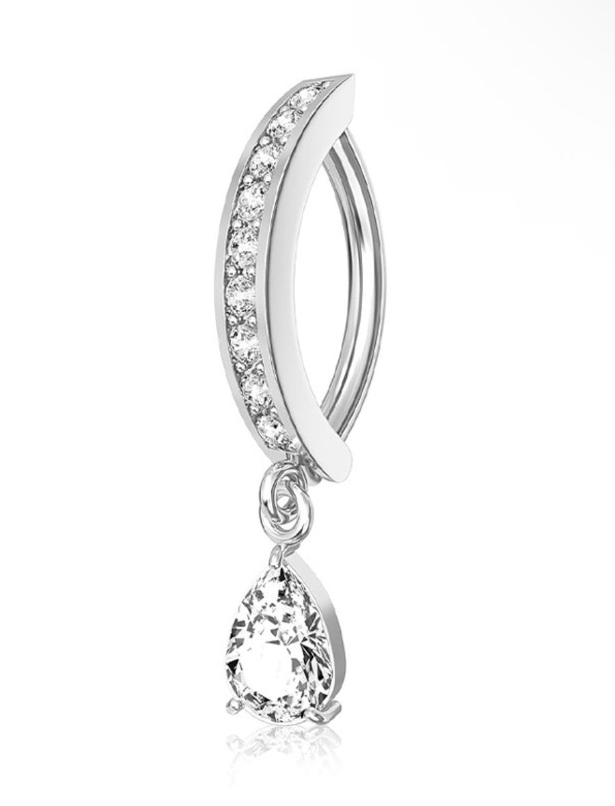 silver belly ring