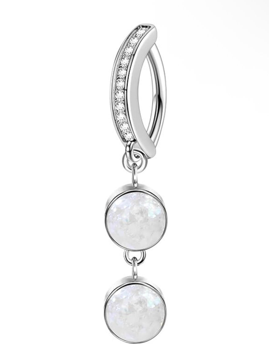 silver belly ring