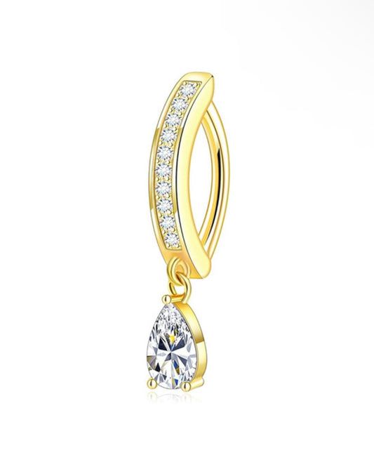 gold belly ring
