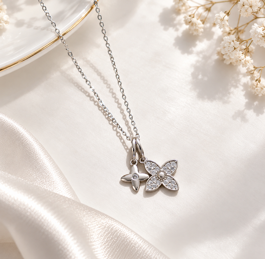 silver necklace