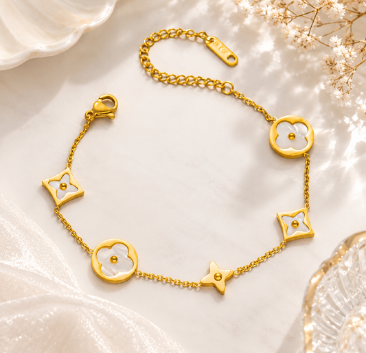 gold marbled bracelet