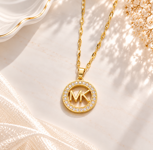MK gold necklace