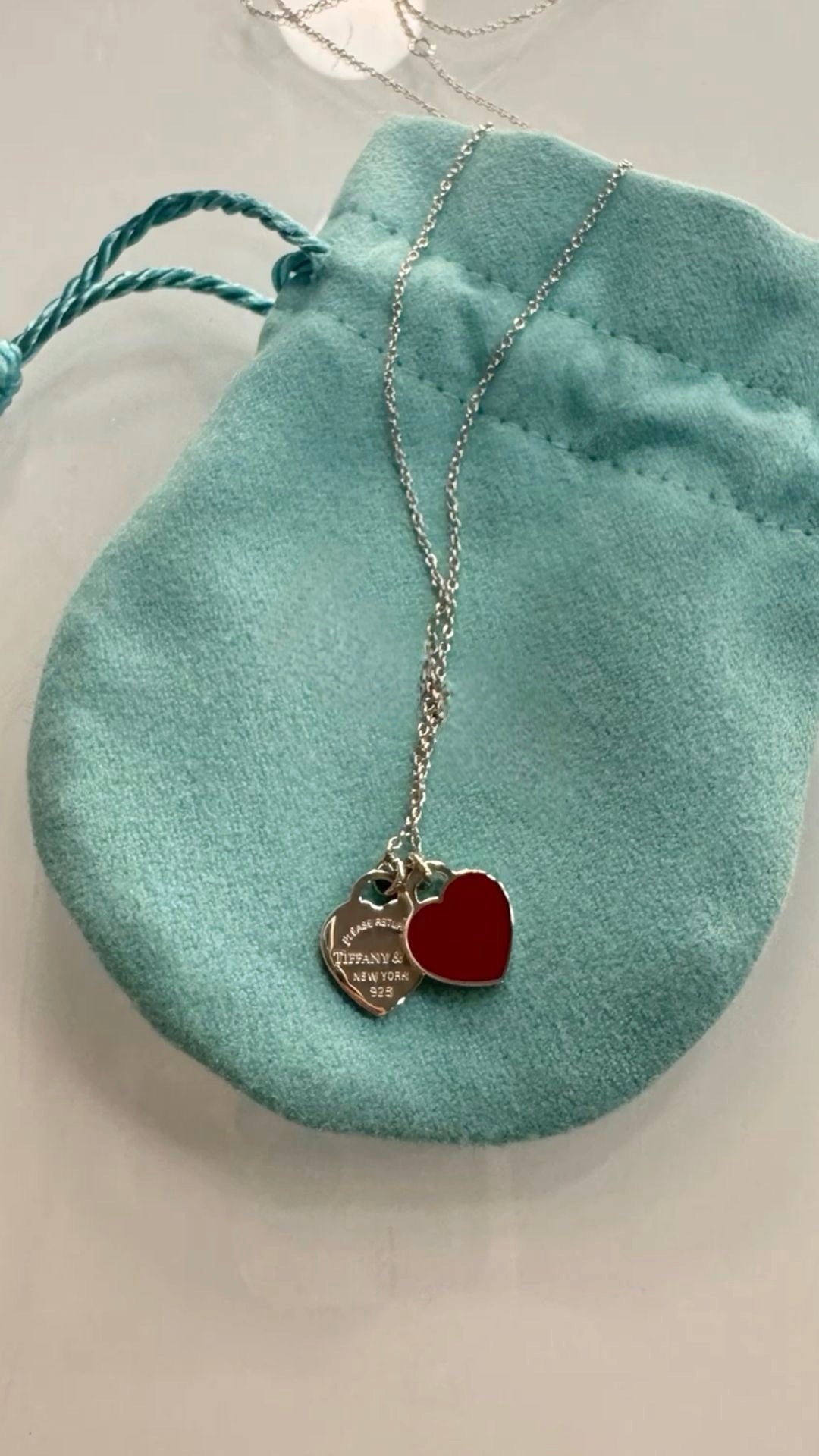 Silver TifCo dupe necklace